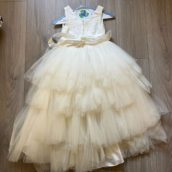 Lace Ball Gown Flower Girl Dresses Weddings First Communion Girls tip top kids - Picture 15 of 16